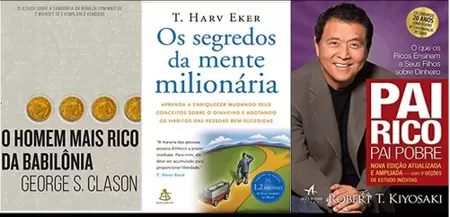 representação de Livros Mais Famosos sobre Investimentos
